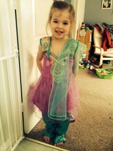 She loves her new outfit!