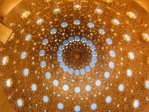 Ceiling of a bus shelter on the seafront